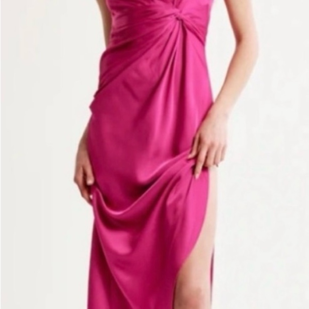 Abercrombie & Fitch Fuchsia Asymmetrical Dress